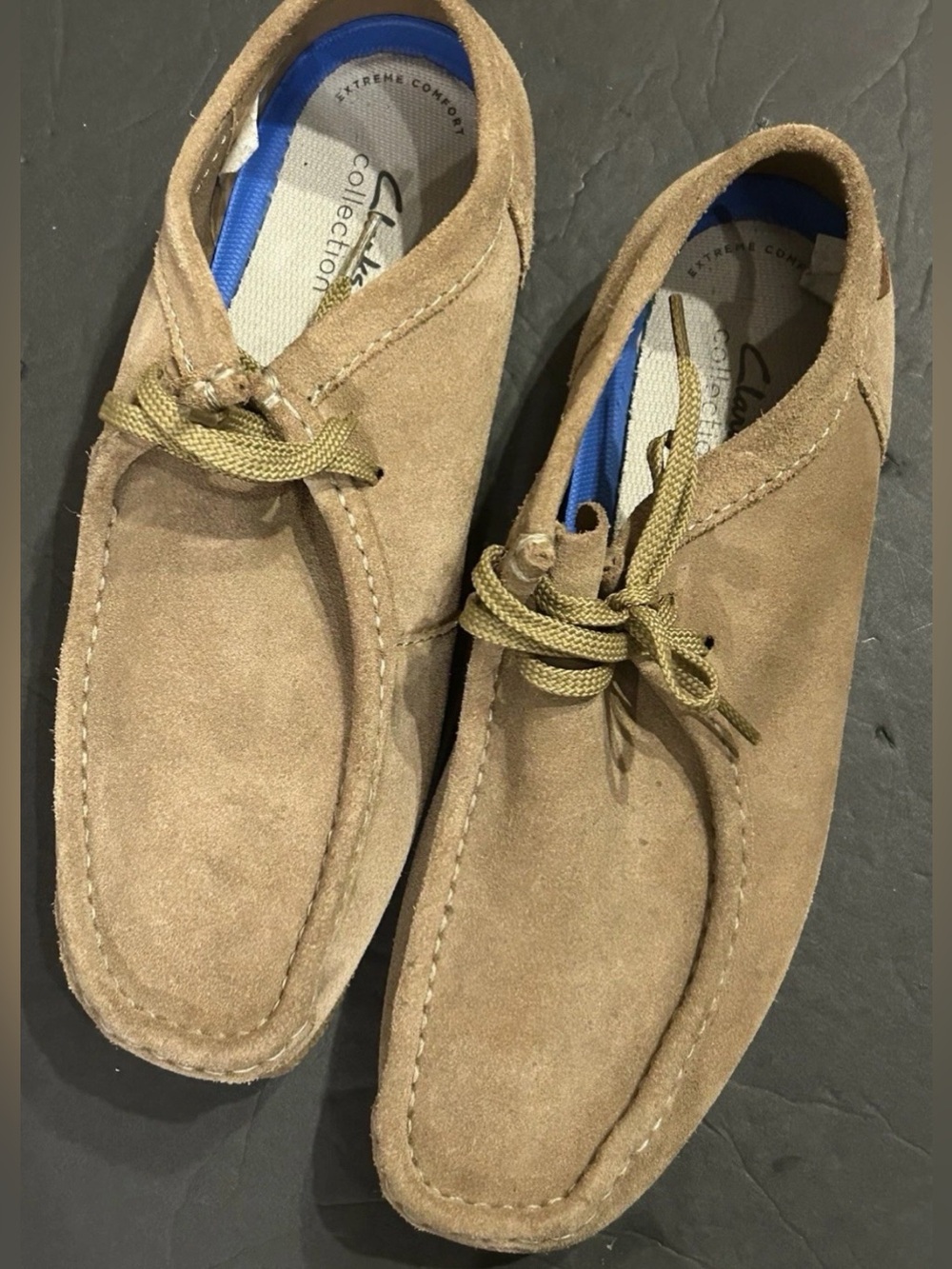 Clarks Originals Shacre Boots Maple Tan Men's Lace Up Suede Size 11.5 Chukka
